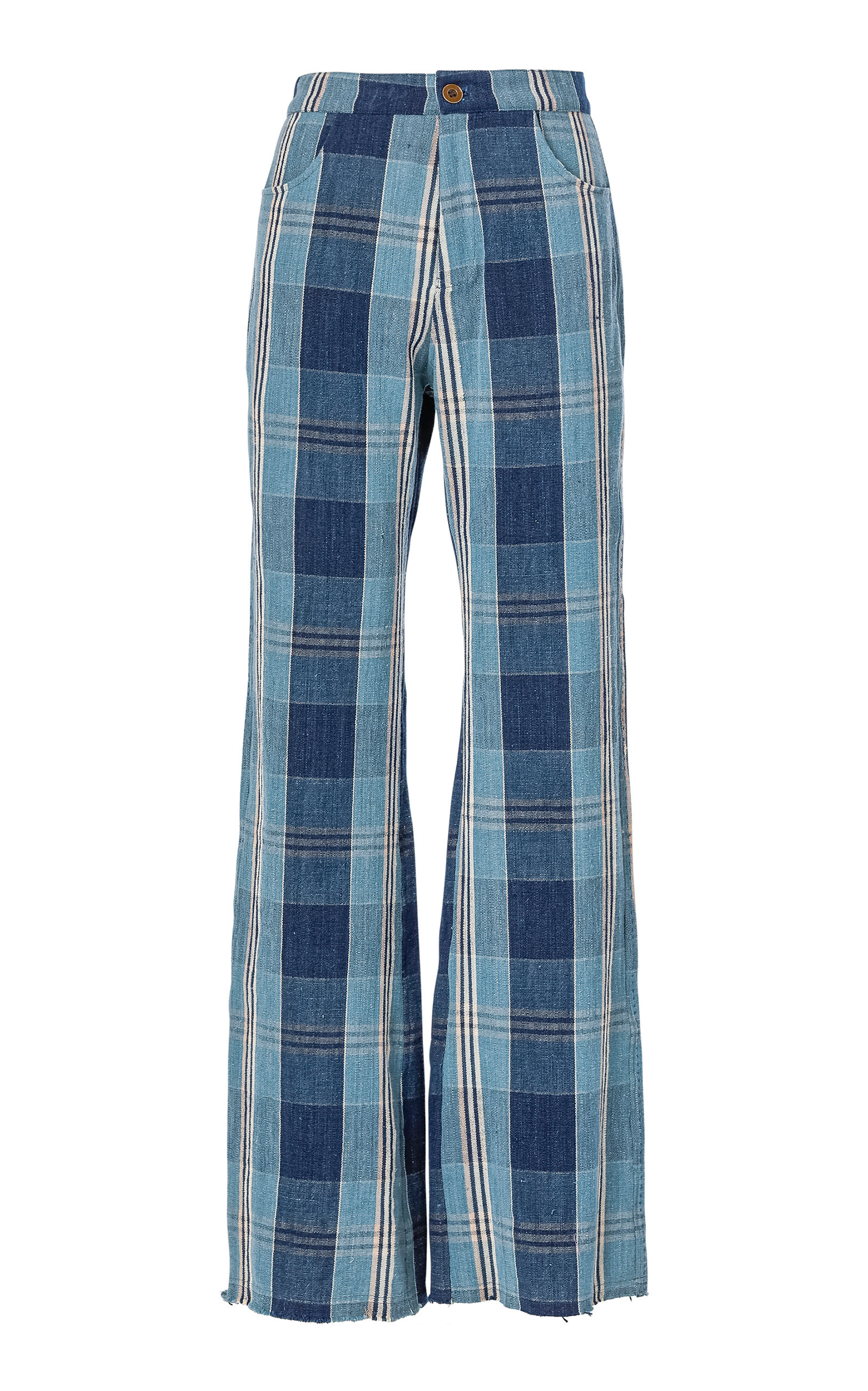 Bunny Sky Plaid Straight-Leg Jeans | Moda Operandi (Global)