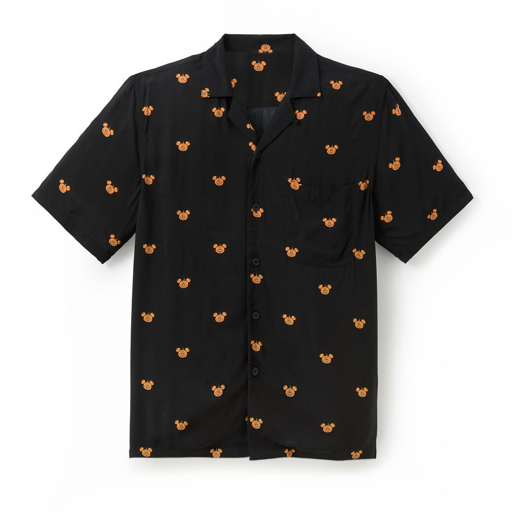 Mickey Mouse Halloween Button Down Shirt for Adults