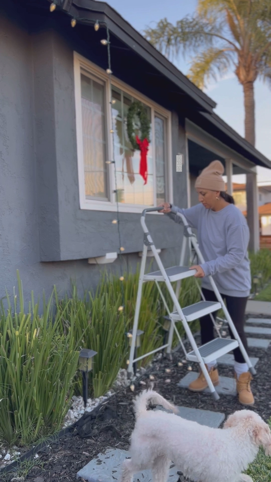 Outdoor Christmas Decor, Wreath, Christmas Lights

#LTKHome #LTKdayinmylife #LTKHoliday