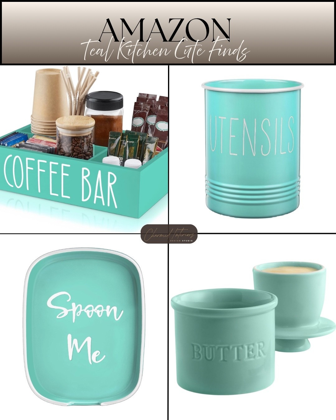 Teal Cute Kitchen Finds
#styledbycharmed #homedecor #amazonfinds

#LTKSaleAlert #LTKHome