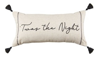 CANVAS Night Before Christmas Collection ''Twas the Night' Lumbar Cushion, Beige, 12 x 24-in | Canadian Tire