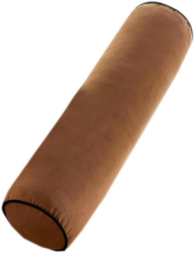 Velvet Soft Round Neck Pillow Washable Long Bolster Pillow Sofa Cervical Neck Roll Pillow Bed Cyl... | Amazon (US)