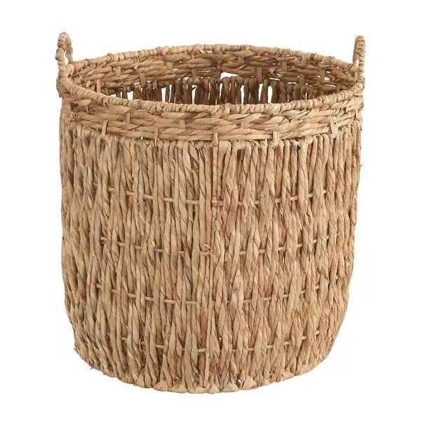 Household Essentials Tall Wicker Decorative Handmade Floor Basket - Beige - 17.70'' x 17.70'' x 1... | Bed Bath & Beyond