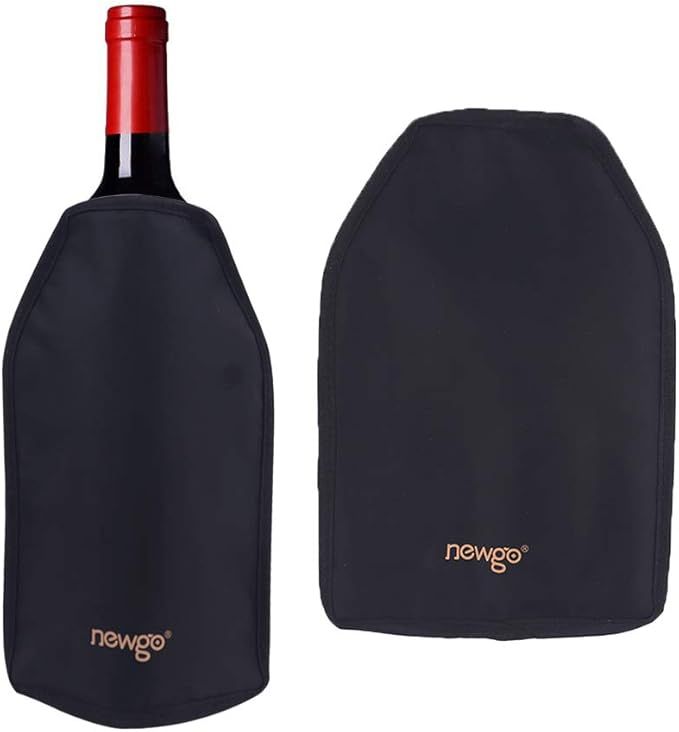 NEWGO Wine Cooler Sleeve with Protector Reusable Wine Ice Pack Sleeve Wine Bottle Chiller Keep Wi... | Amazon (US)