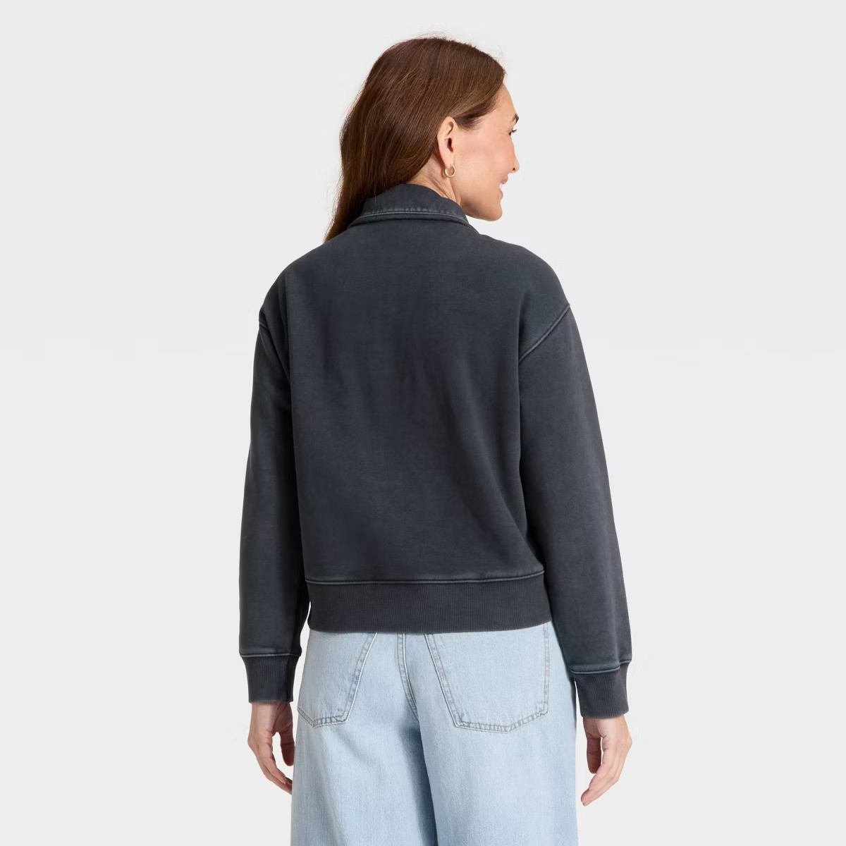 Women's Button-Front Pullover Sweatshirt - Universal Thread™ | Target