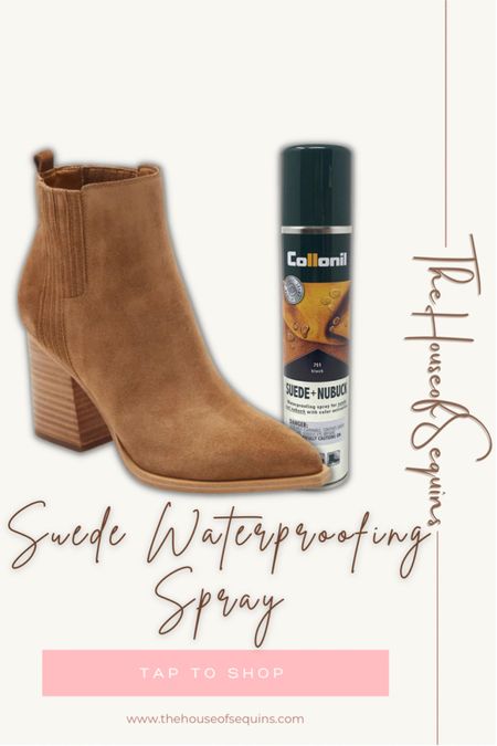 Suede waterproofing spray.  Amazon finds, Walmart finds. #thehouseofsequins #houseofsequins #tiktok #reels #lifehacks #fall #ugg #amazon #sweaterweather  #boots #booties #suede #ultramini