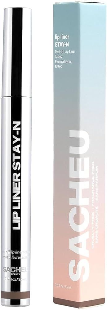 Sacheu Stay-N Peel Off Lip Liner & Stain - Long Lasting, Infused with Hyaluronic Acid & Vitamin E... | Amazon (US)