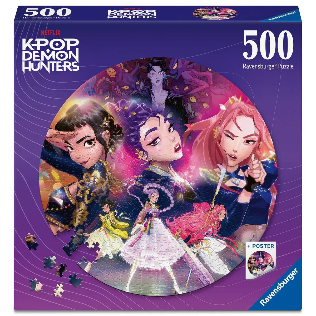 Ravensburger Kpop Demon Hunters For the fans! Jigsaw Puzzle - 500pc | Target