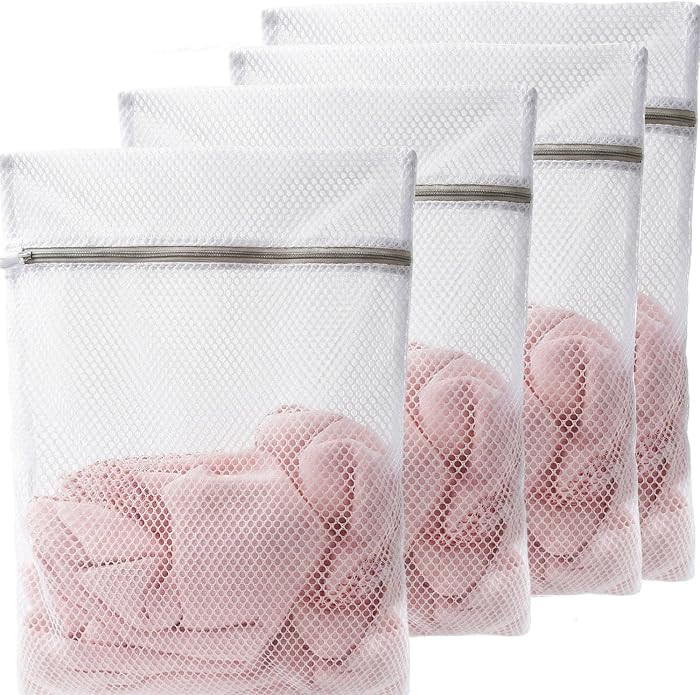Set of 4 Mesh Laundry Bags, 12 x 16 Inches lingerie bags for washing delicates (4) | Amazon (US)