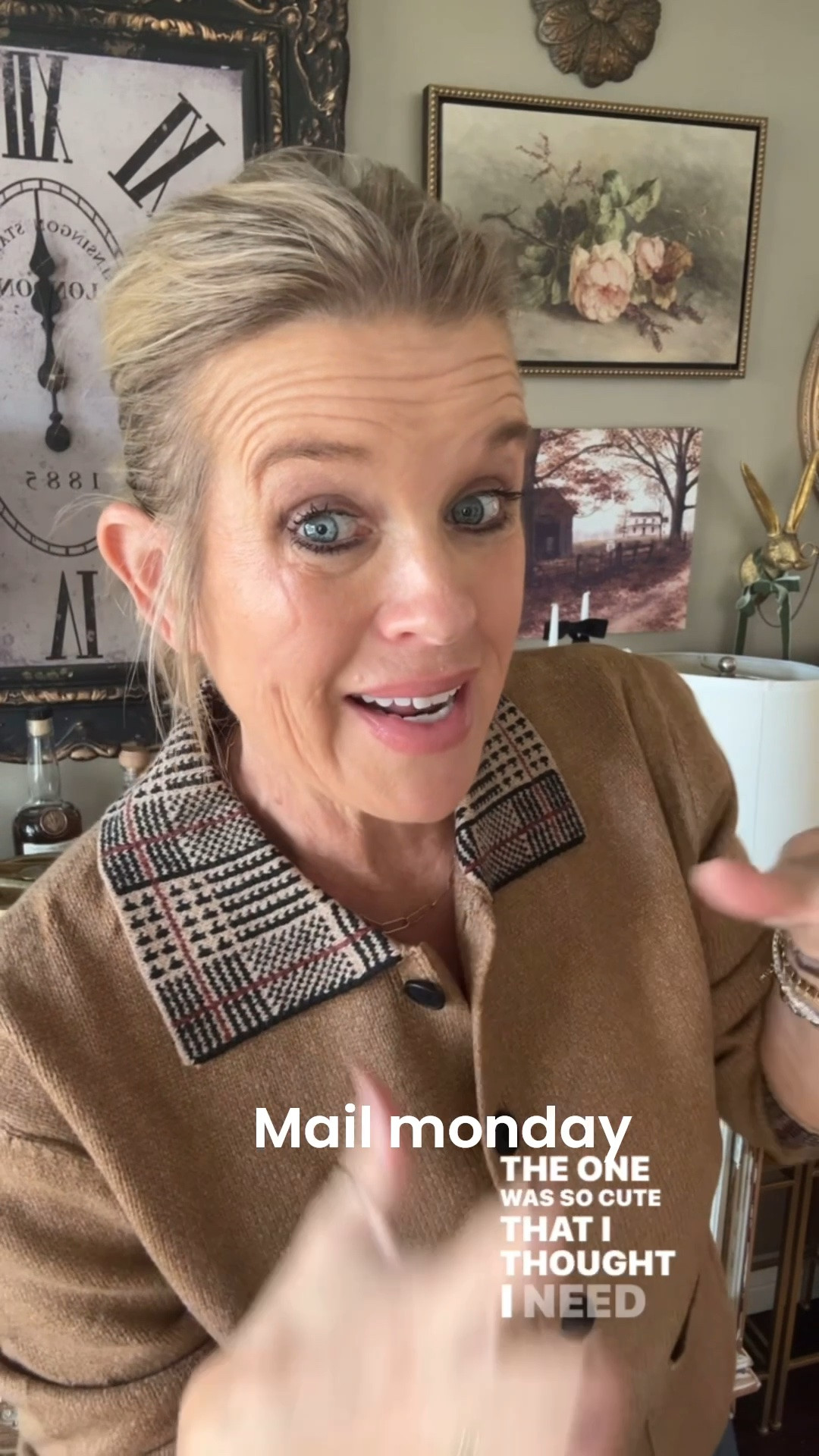 Mail Monday continues….

Amazon sweater cardigan, I through on…Will be on sale
Tts and several color ways…

The cutest light corduroy fawn/deer print pants with lace bottoms, several colors, and tts 
Pull on -elastic band and tie.

Book- Falling for peach tree by Kristy Harvey Woodson