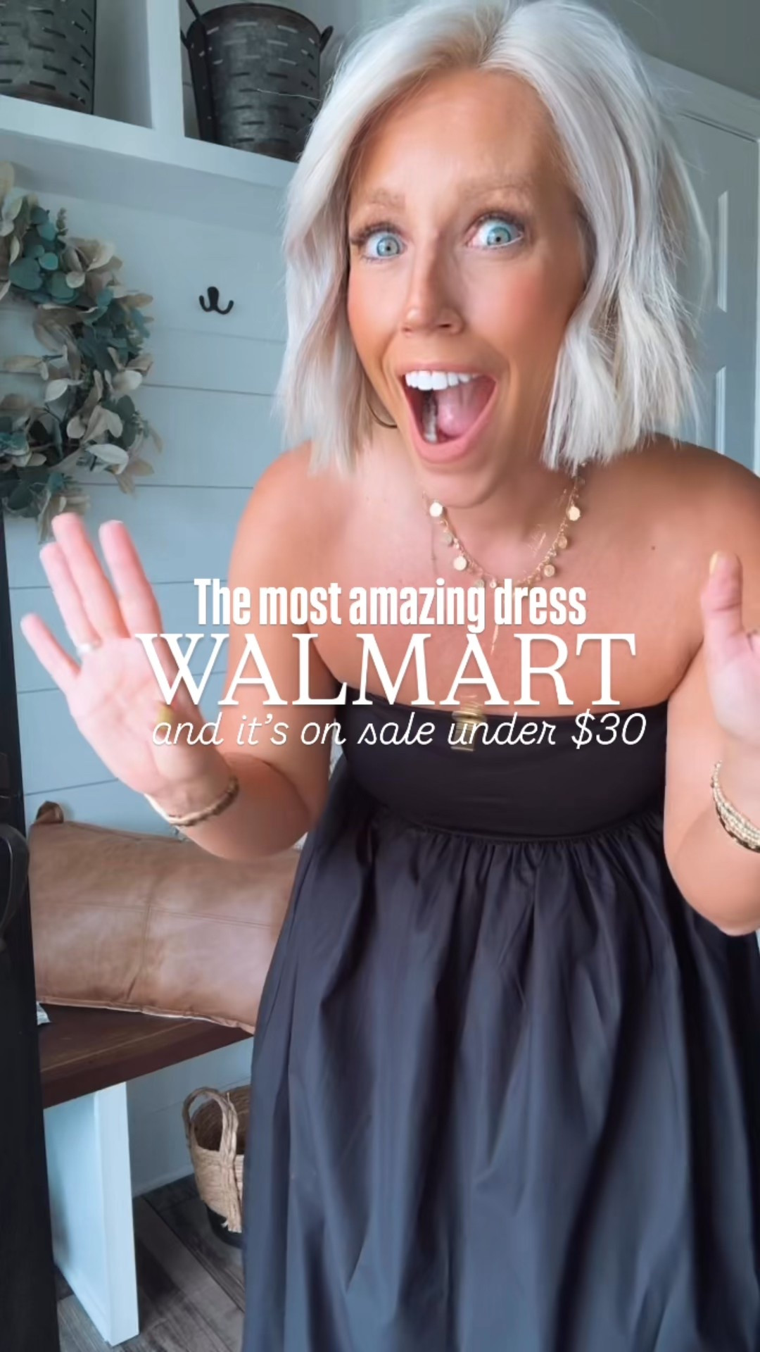 You guys!!!! I’m SO impressed with this dress!!!’ It feels so high and makes me feel so fancy!!!!!! The top has a no-slip grip and it comes with removable straps too!!!! Currently on sale for $28!!!! 🤯
⬇️⬇️⬇️
Dress size small
Heels sized up 1/2 size 



#LTKFindsUnder50 #LTKStyleTip #LTKSaleAlert