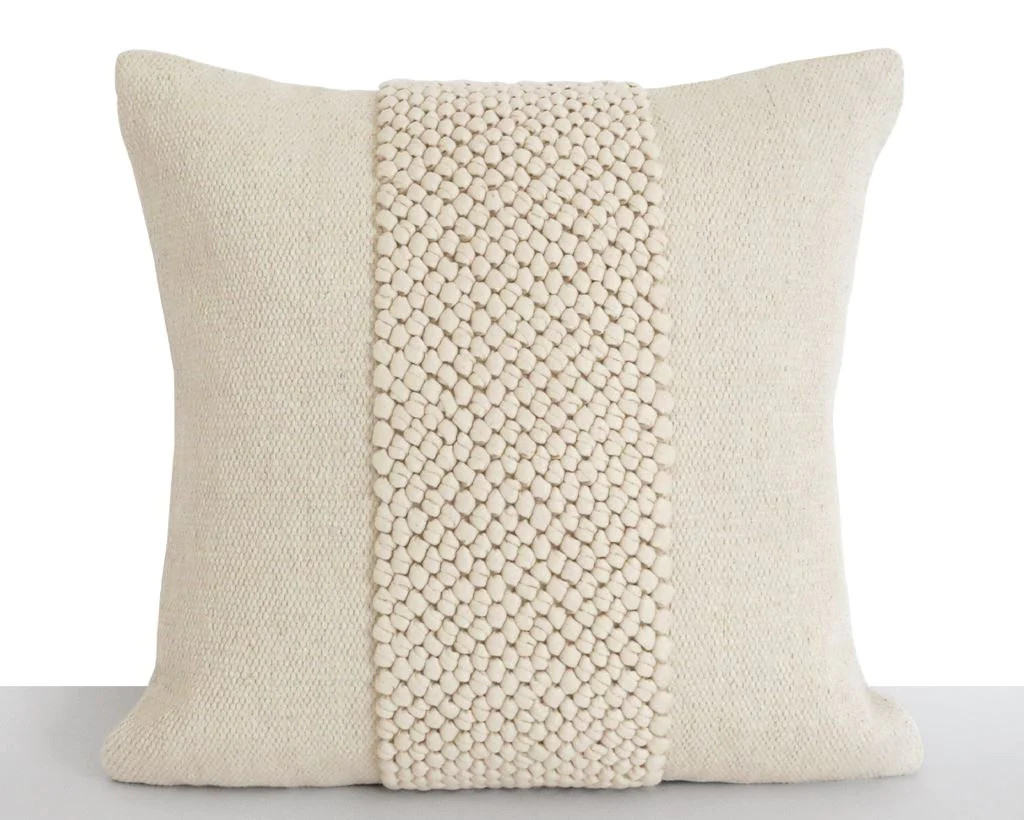 Cream on Cream Handwoven Textured Pillow Cover | Coterie, Brooklyn