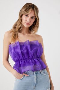 Strapless Organza Top | Forever 21 (US)