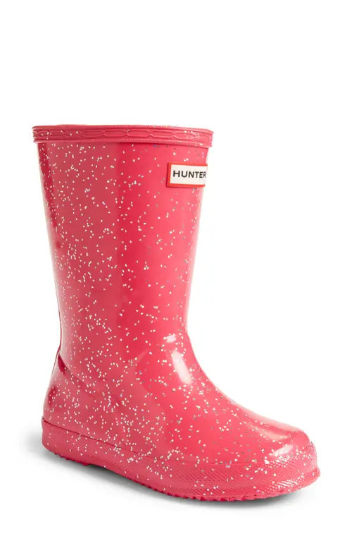 Hunter Kids' Original First Classic Glitter Rain Boot in Thrift at Nordstrom, Size 11 M | Nordstrom