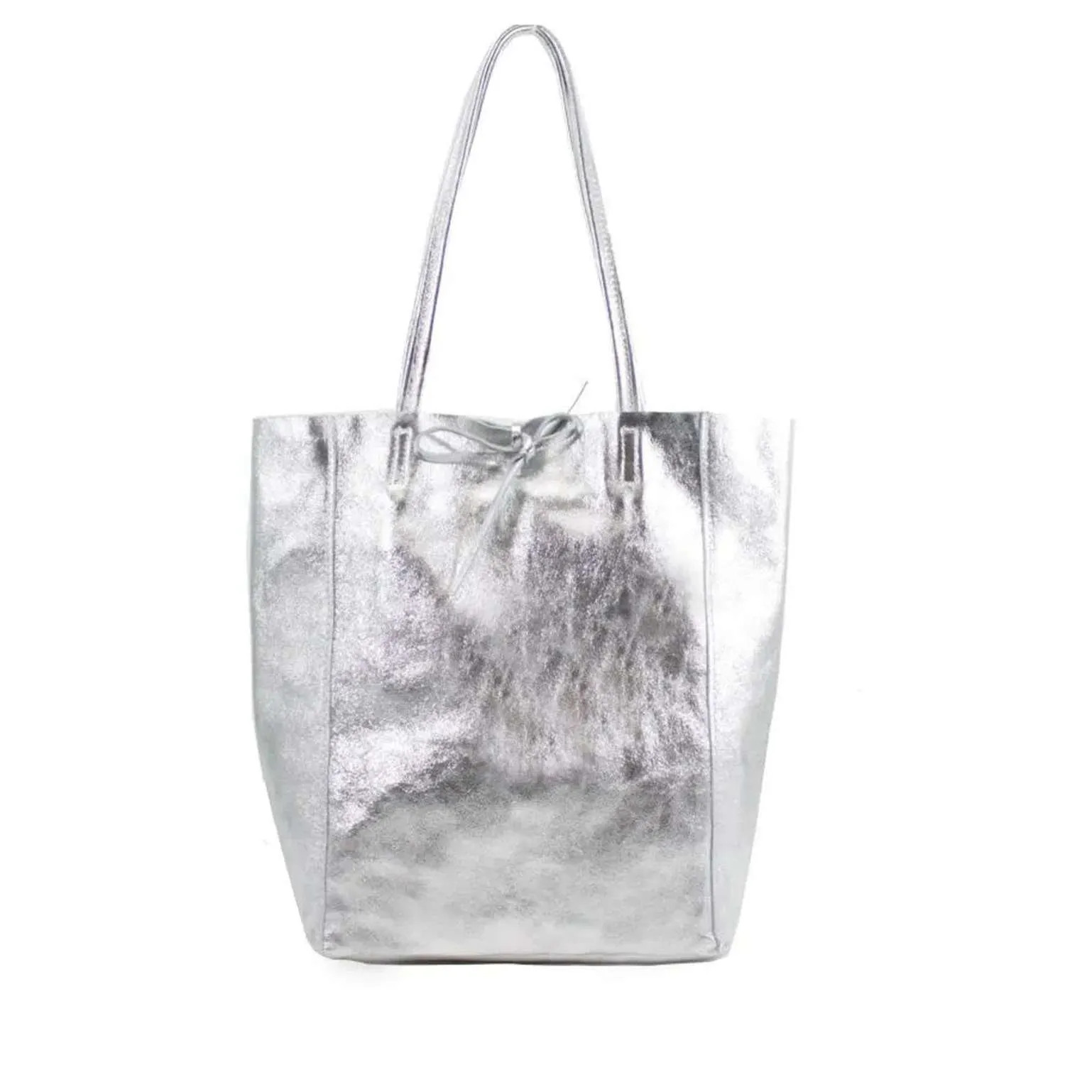 Large Genuine Italian Soft Leather Tie Closure Tote Bag | Debenhams UK