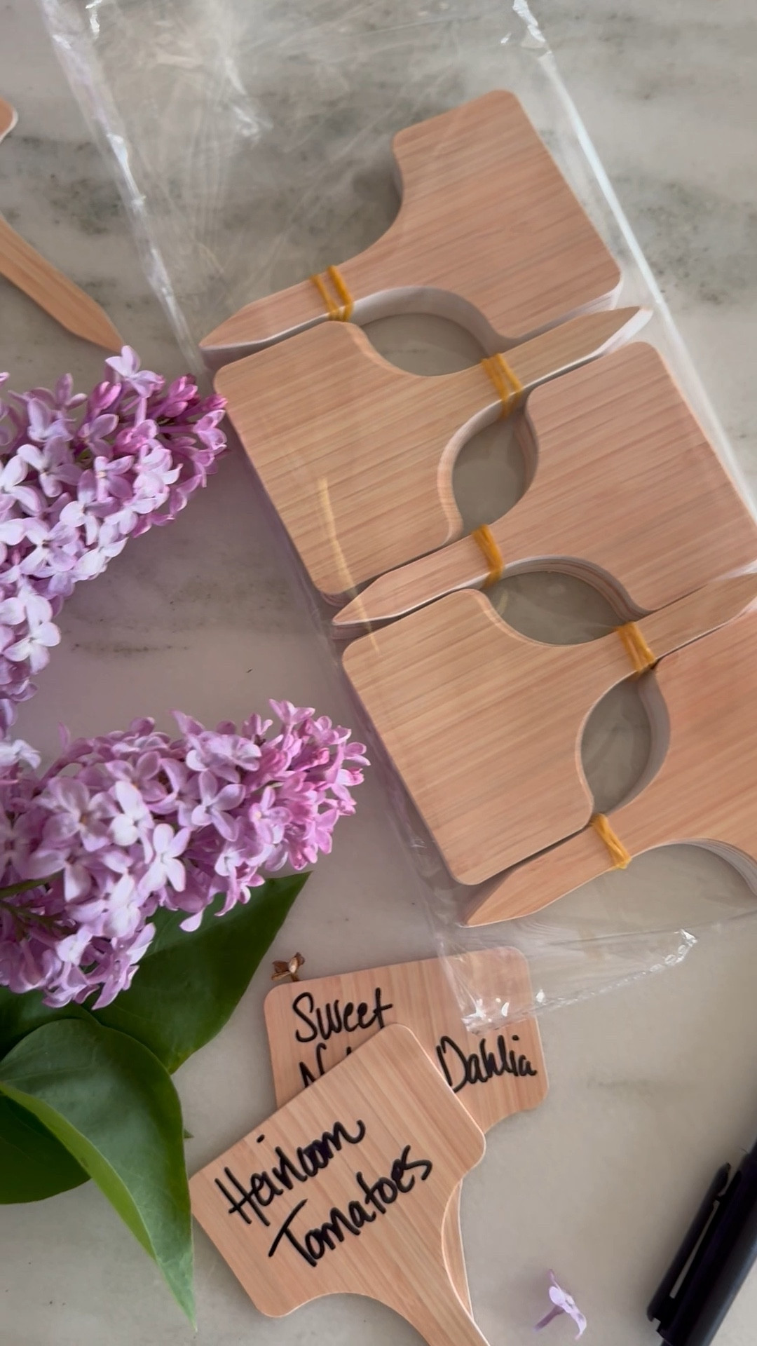 Cute wood look plant  tags that will hopefully last a little longer than the popsicle sticks I’ve used in the past 

#LTKSeasonal #LTKSummerEdit #LTKHome