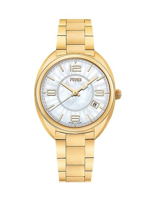 Momento Goldtone Stainless Steel & Mother-Of-Pearl Bracelet Watch | Saks Fifth Avenue OFF 5TH