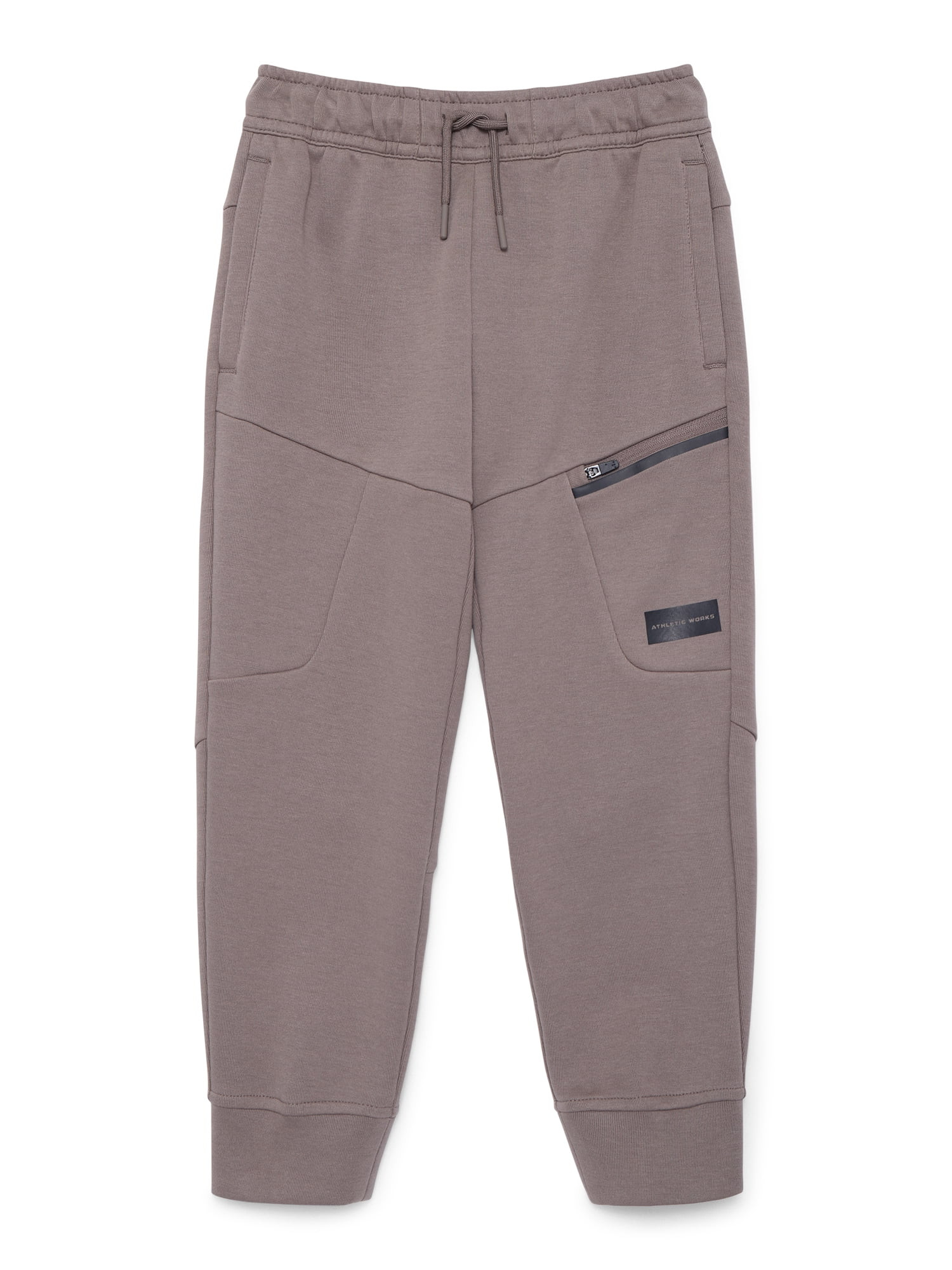 Athletic Works Boys Double Knit Jogger Pants, Sizes 4-18 & Husky | Walmart (US)