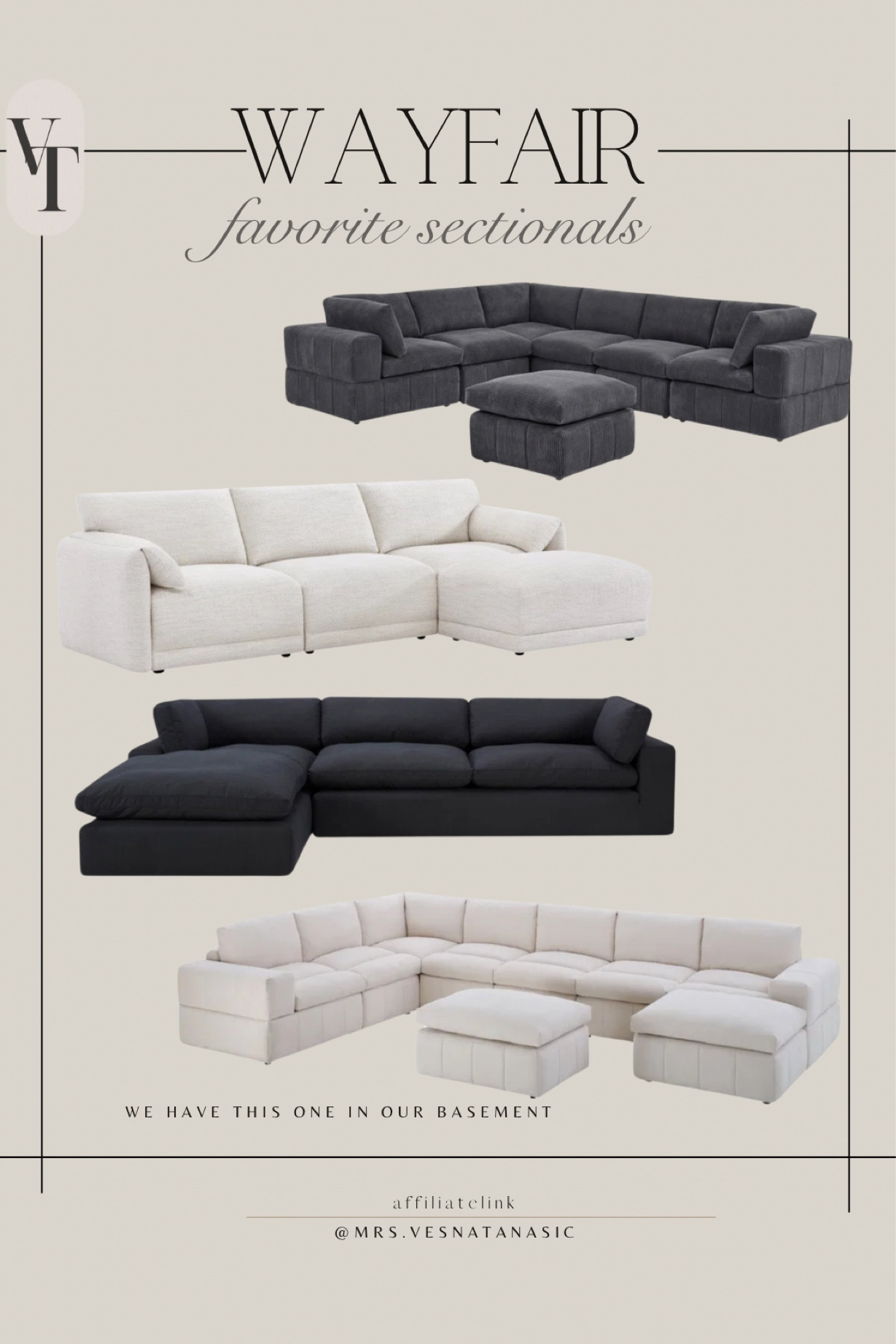 Wayfair sectionals we love! Our Basement sectional is back in stock in Ivory color! 


Wayfair home, Wayfair finds, Wayfair home, Wayfair, modular sectional, sectional sofa, sofa, 

#LTKhome #LTKMostLoved #LTKsalealert