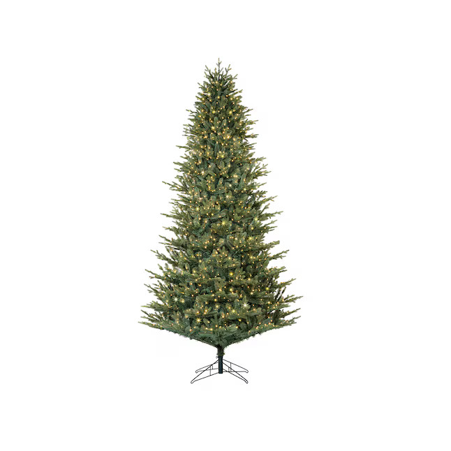 GE 9-ft Montana Fir Pre-lit Artificial Christmas Tree with White LED Lights | Lowe's