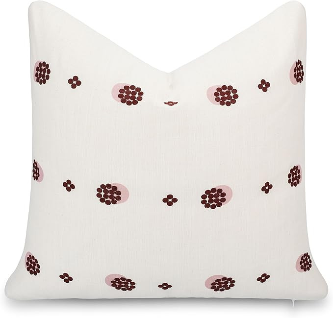 Crumbs Home Modern Farmhouse California Casual Indoor Outdoor Throw Pillow Cover, 20"x20" Water R... | Amazon (US)