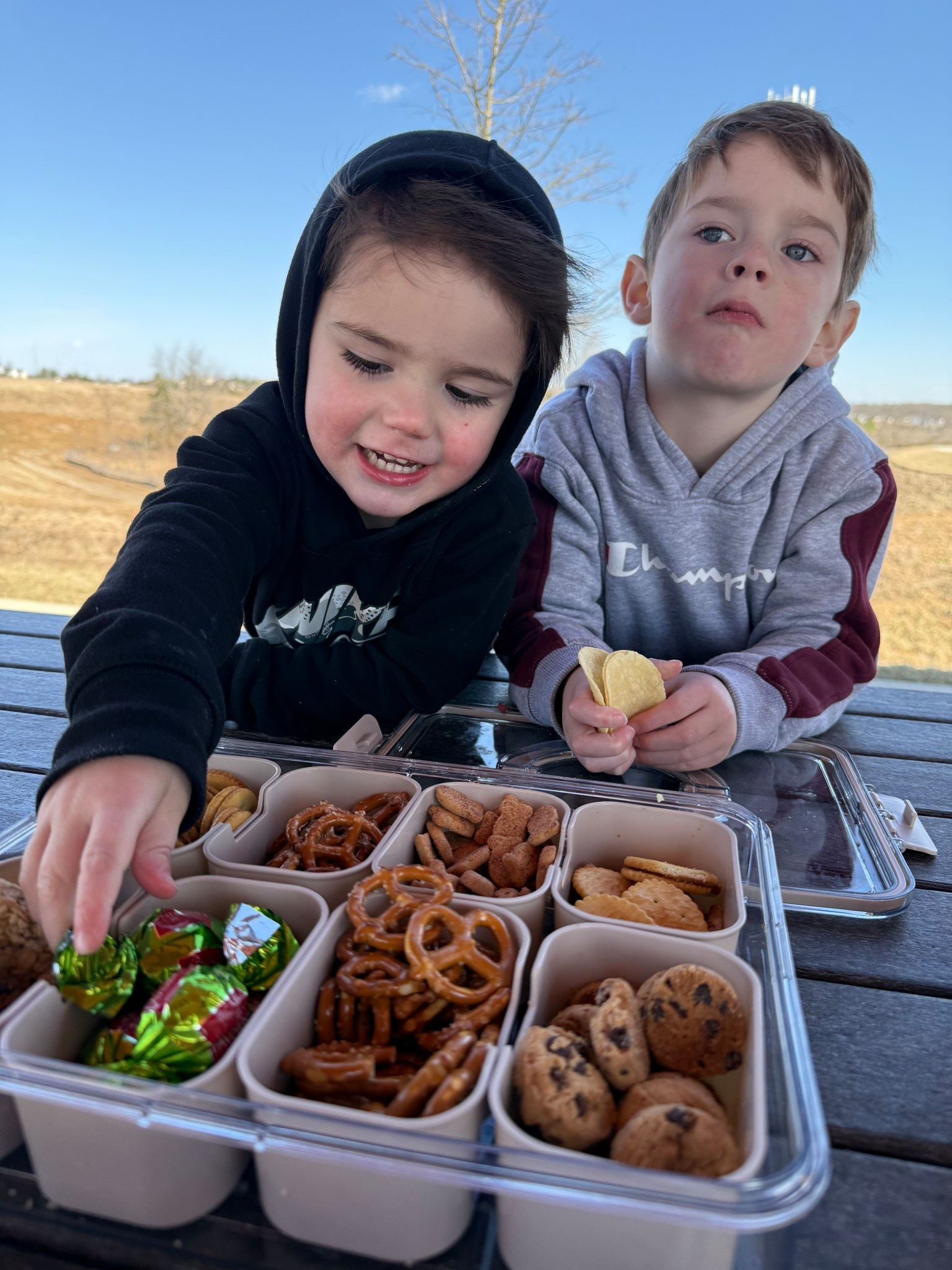 Park Snacks made easy!

This snackle box is so handy to avoid all the wrapped and individual baggies where snacks get crushed or smushed. 

My toddlers also think it’s so fun to have all the snacks at their reach LOL


Snack box, snackle box, toddler snacks, park days, mom hacks 

#LTKFamily #LTKActive #LTKKids