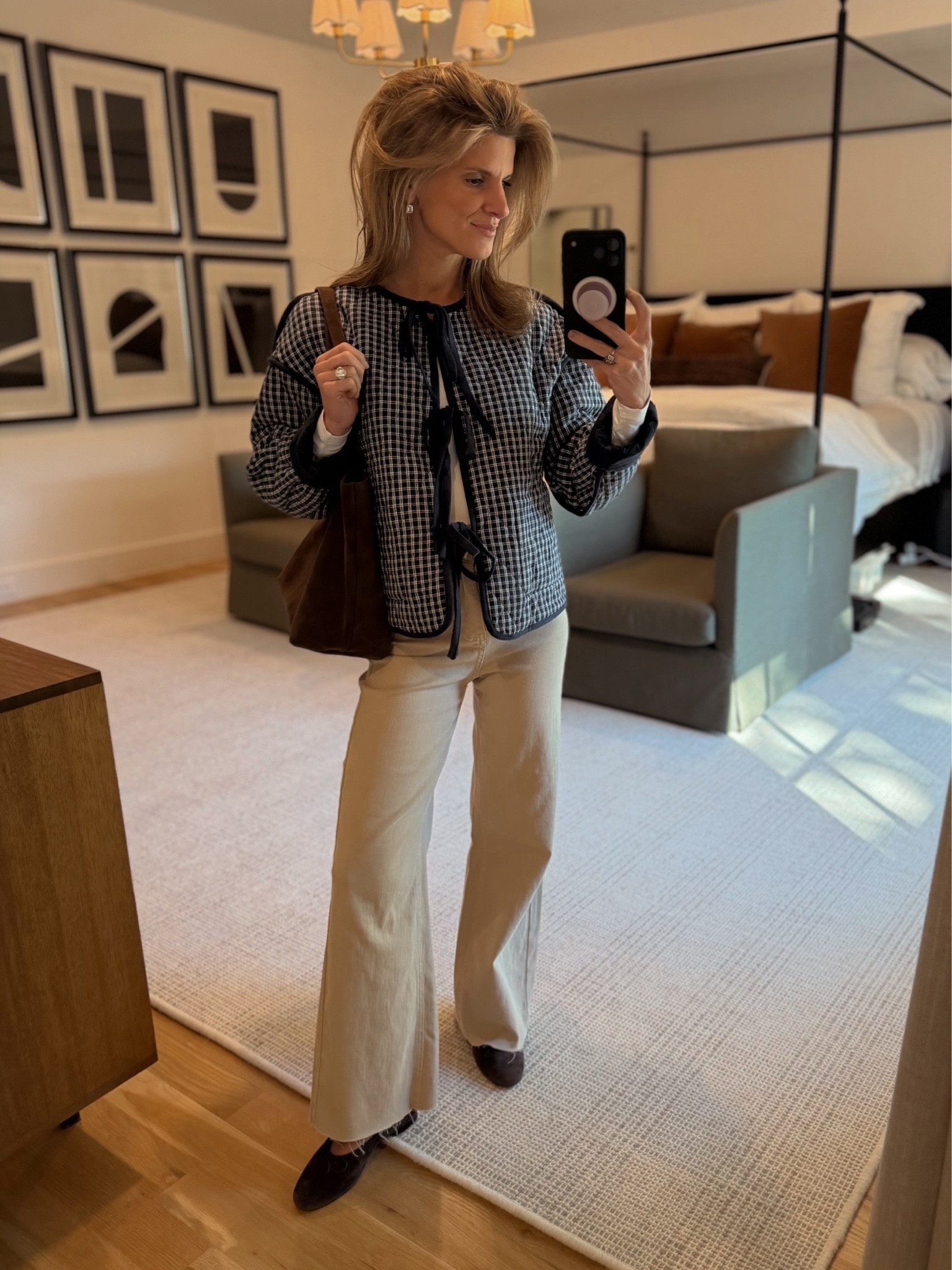 Amazon fall look! This quilted tie front coat is reversible and so cute! Low stock on Amazon so I linked similars