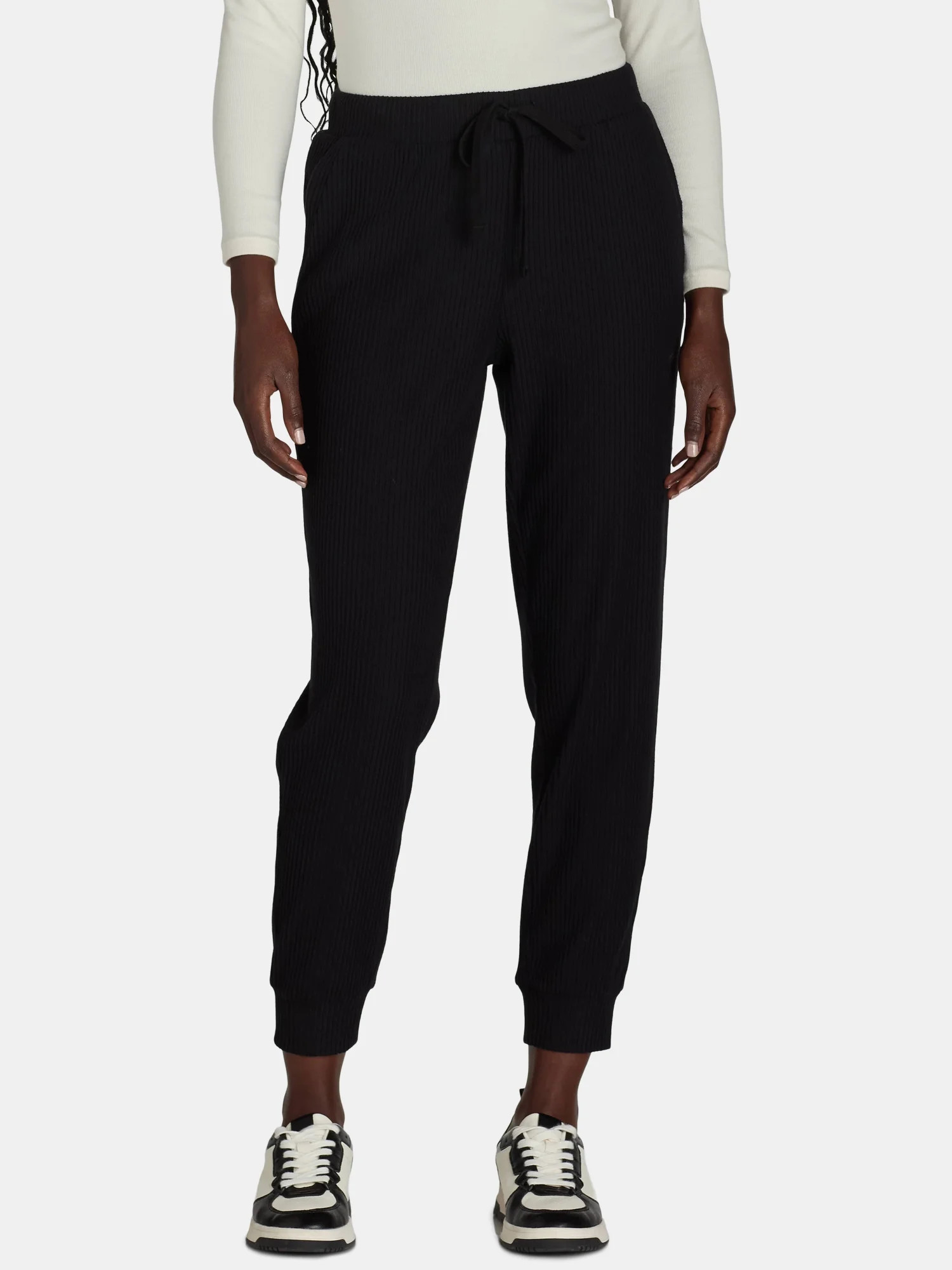 Avia Women's Brushed Rib Joggers, Sizes XS-XXXL | Walmart (US)