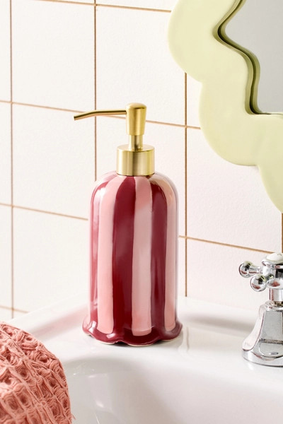Marnie Striped Ceramic Soap Dispenser | Urban Outfitters (US and RoW)