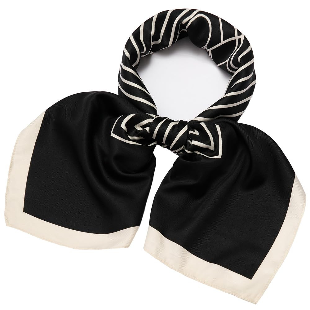 35" Silk Like Scarf Women's Large Satin Square Sunscreen Hair Scarves Wraps Headscarf for Sleepin... | Amazon (US)