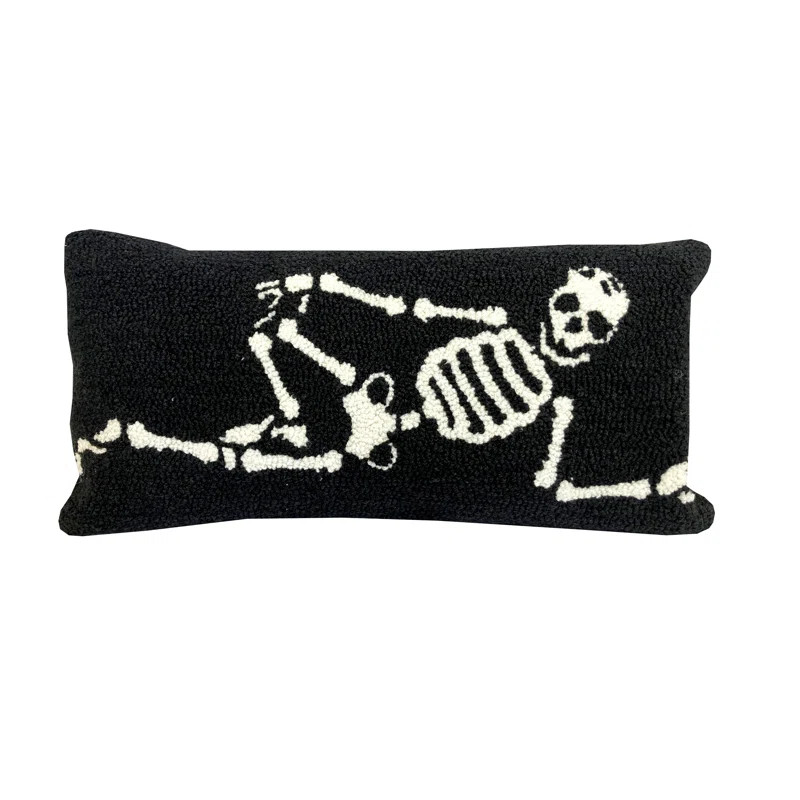The Rug Market Lounging Skeleton Pillow | Wayfair | Wayfair North America
