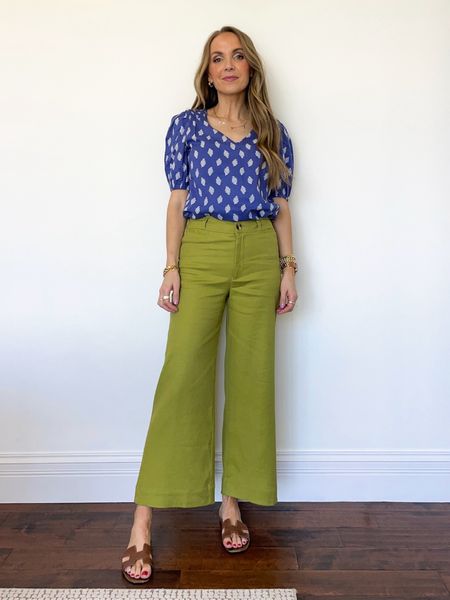 Chartreuse @anthropologie pants + cornflower blue blouse 

#LTKSeasonal #LTKStyleTip