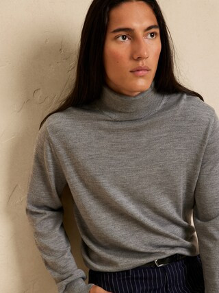 Merino Wool Turtleneck Sweater | Banana Republic Factory