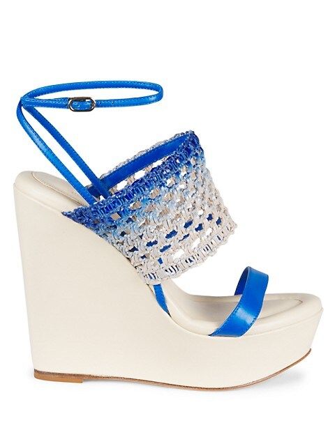 Trisha Woven Platform Wedge Sandals | Saks Fifth Avenue