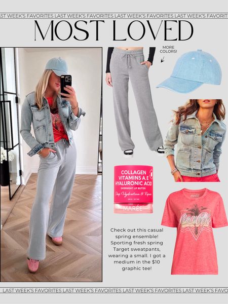 Most loved sweatpants! New arrival from Target. 

Small in pants and jacket and medium in $10 graphic tees! 

Casual outfits. Travel style. Denim. Lounge wear. 

#LTKfindsunder50 #LTKstyletip

#LTKSeasonal