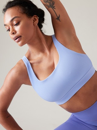 Exhale Rib Bra D-DD | Athleta