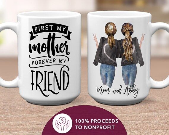 Gift for Mom From Daughter First My Mother Forever My Friend | Etsy | Etsy (US)