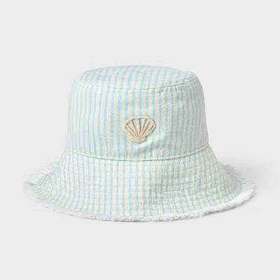 Girls' Striped Bucket Hat - Cat & Jack™ | Target