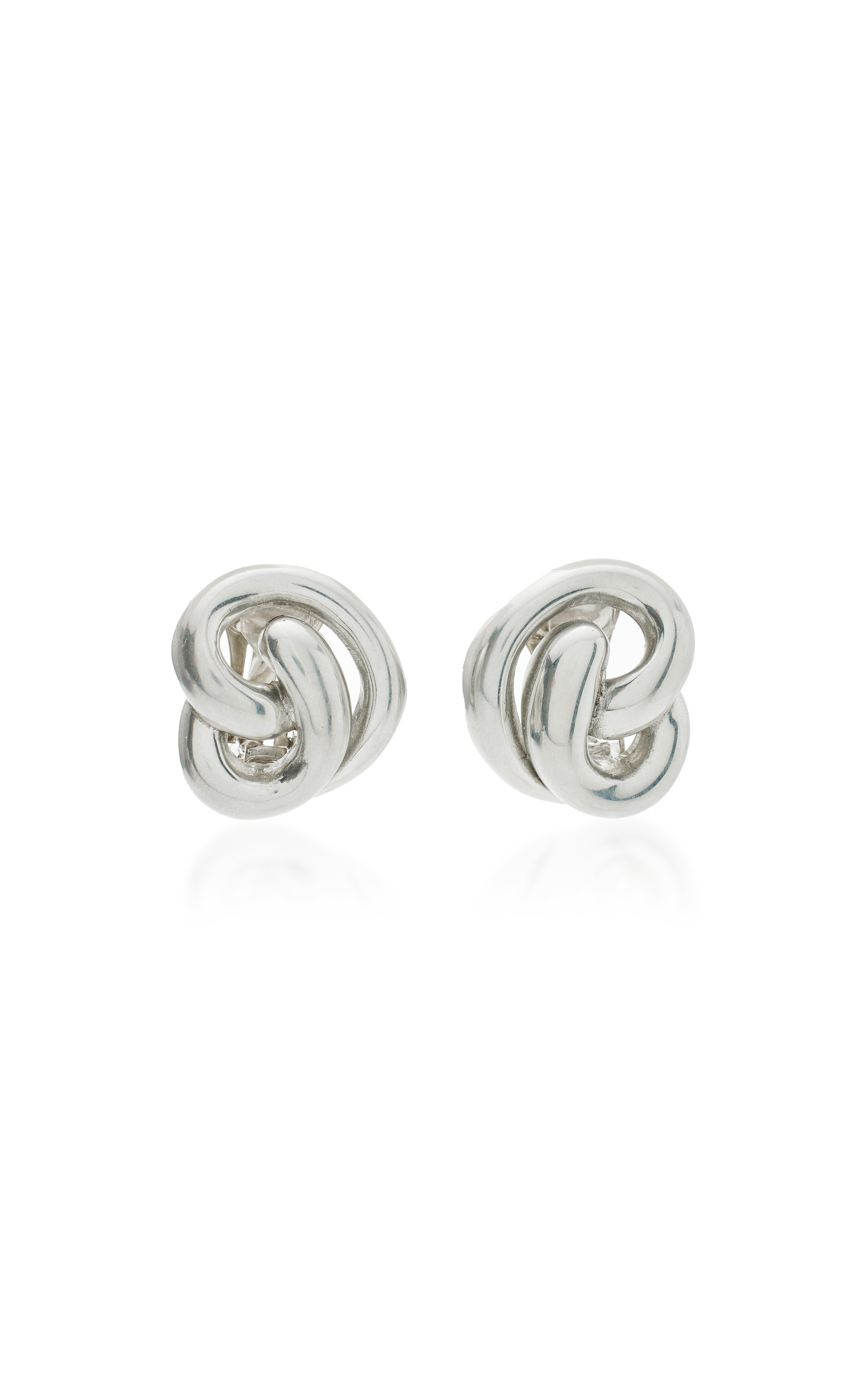 Exclusive Croissant Silver-Tone Earrings | Moda Operandi (Global)