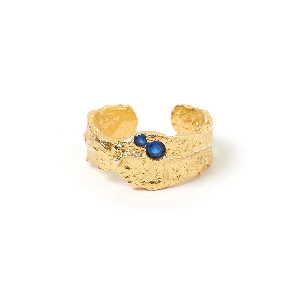 Anya Gold and Blue Ring | Arms Of Eve