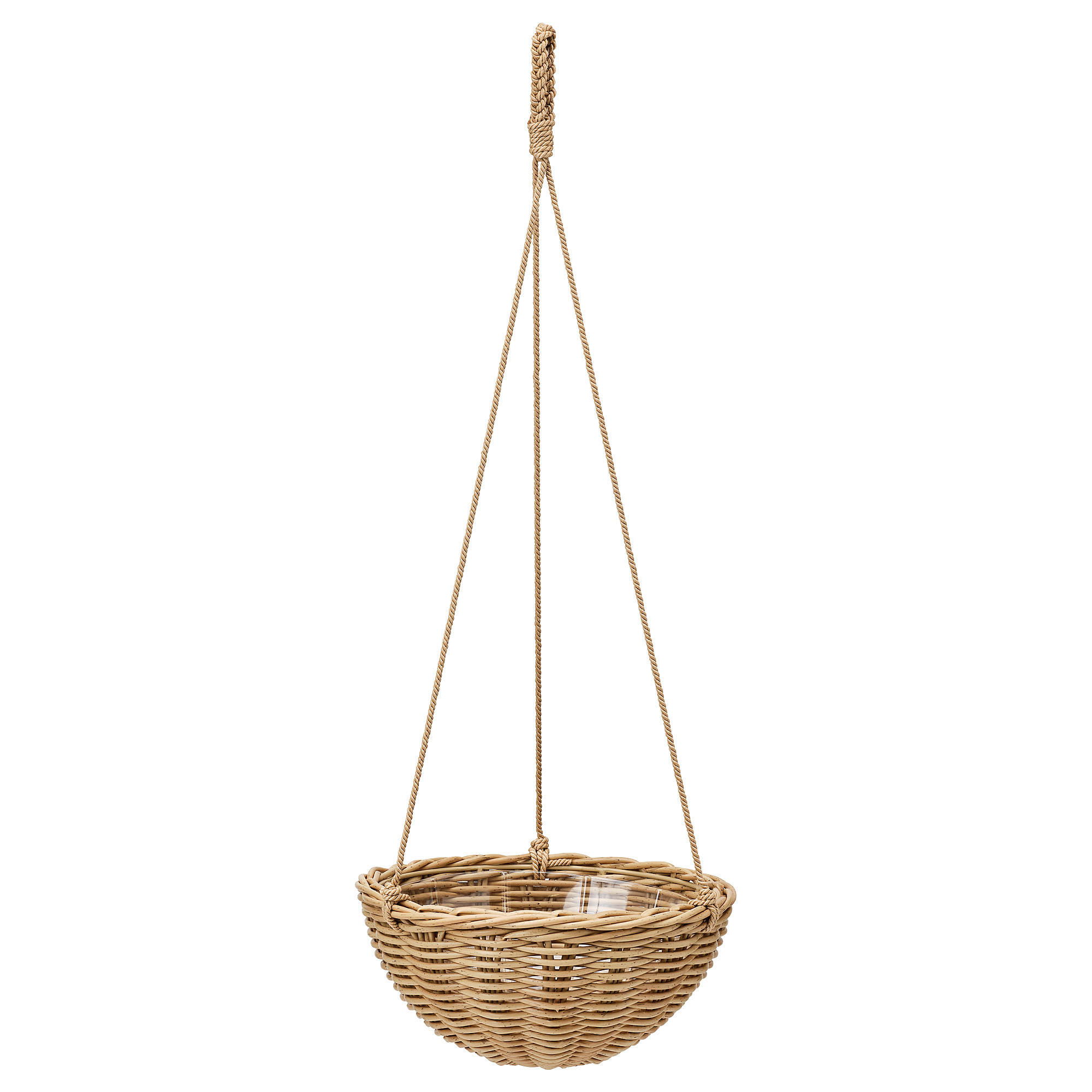 FLODBJÖRK Hanging planter, indoor/outdoor light gray-brown, 10 ¾ " | IKEA US