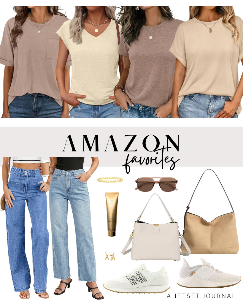 Look at these Amazon Favorites I’ve discovered! Stylish tops from ANRABESS and Zeagoo are popular this week. AUTOMET’s oversized tee and a V-neck shirt are here, too! We are also loving GRAPENT straight-leg jeans and the SHESTORY leather shoulder bag. This week’s favorite finds also include KORA's top-selling exfoliating mask. 

 #LTKSeasonal #LTKSaleAlert #LTKTravel