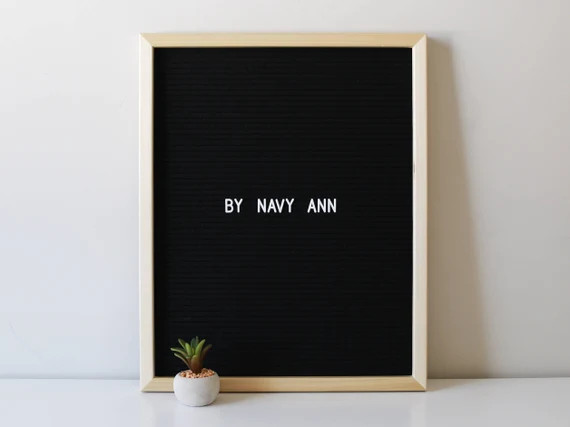 Letter board - 16"x20" Black Felt - Standard Oak frame - The Engineer, includes 290 letter board let | Etsy (US)