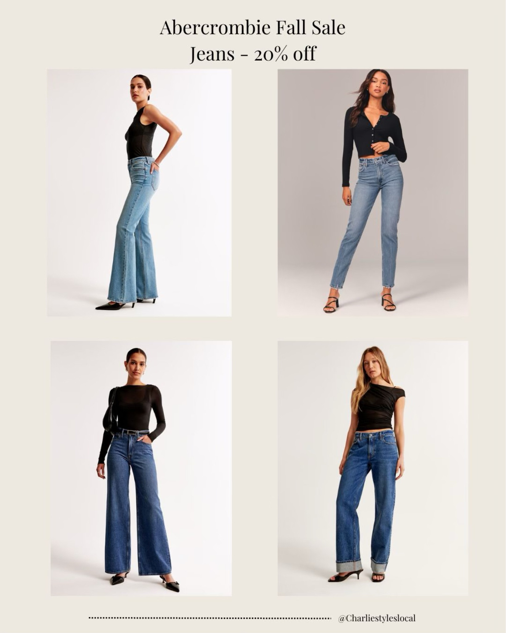 Jeans 20% off during the Abercrombie sale! 

#denim #fallsale #jeans #outfitinspo

#LTKFallSale #LTKStyleTip #LTKSaleAlert