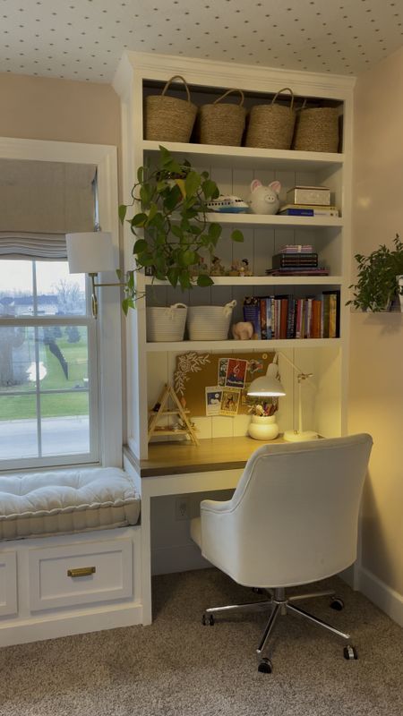 Girl’s bedroom decor 

Kid’s room desk and bookshelf.  Kid’s room organization idea

#LTKstyletip #LTKhome #LTKkids