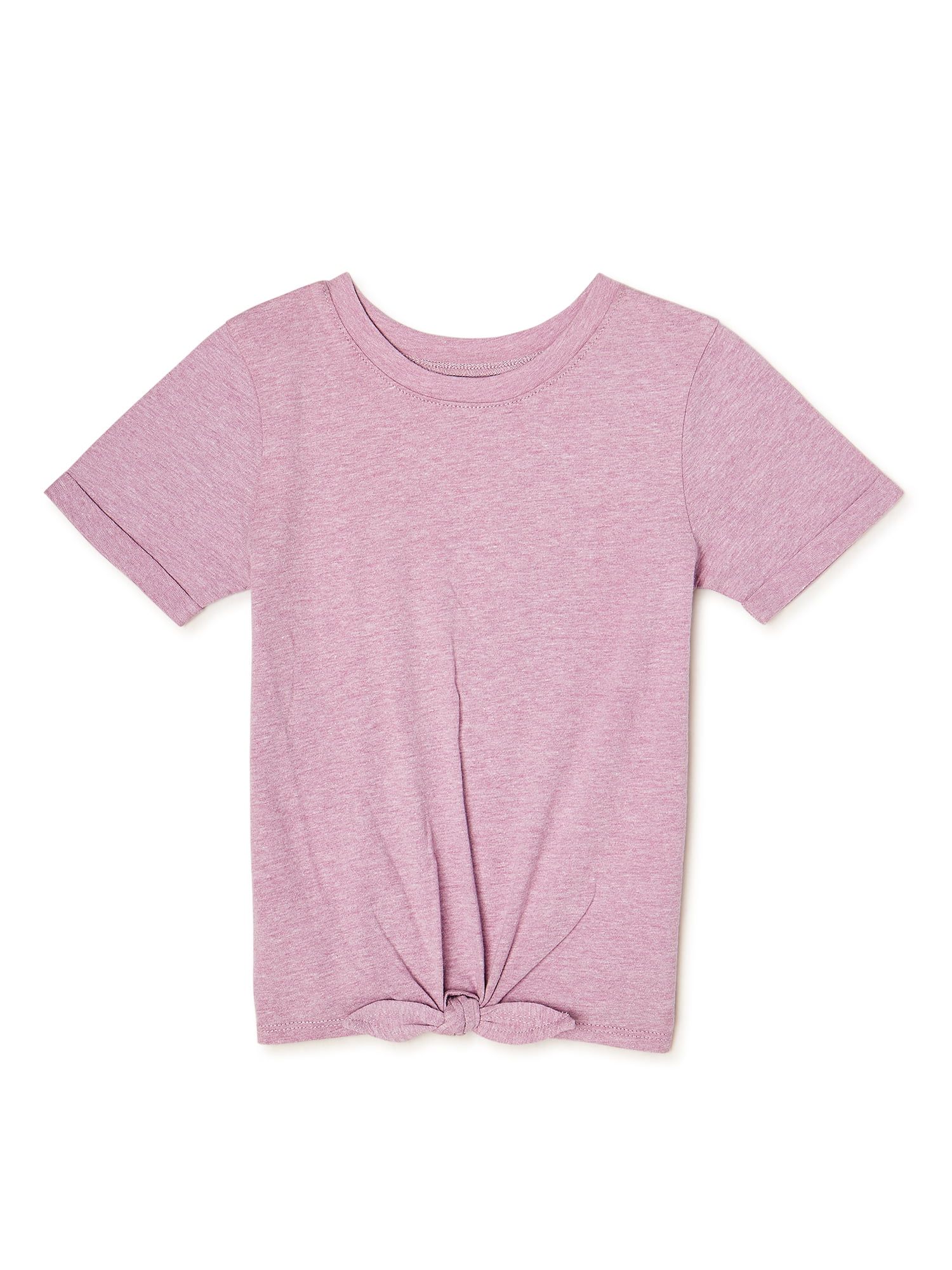 Garanimals Baby and Toddler Girl Short Sleeve Tie Front T-Shirt, Sizes 12M-5T - Walmart.com | Walmart (US)