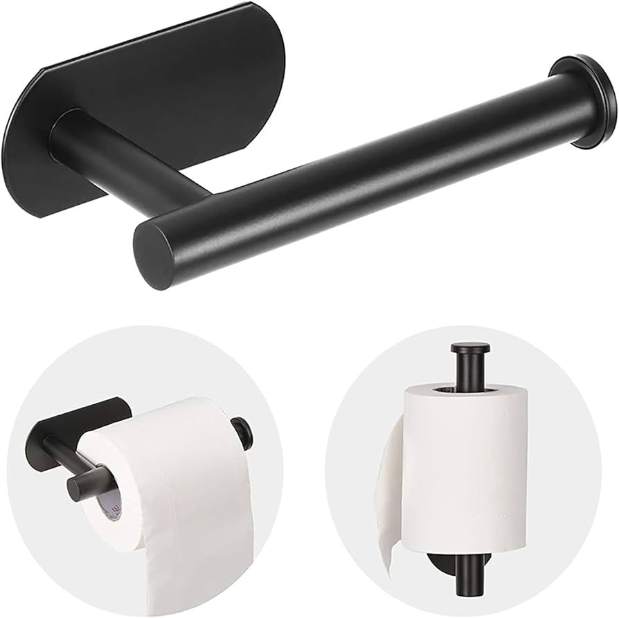 JOPOFI Toilet Paper Holder - Self Adhesive Toilet Paper Holder Wall Mount for Bathroom, SUS 304 S... | Amazon (US)