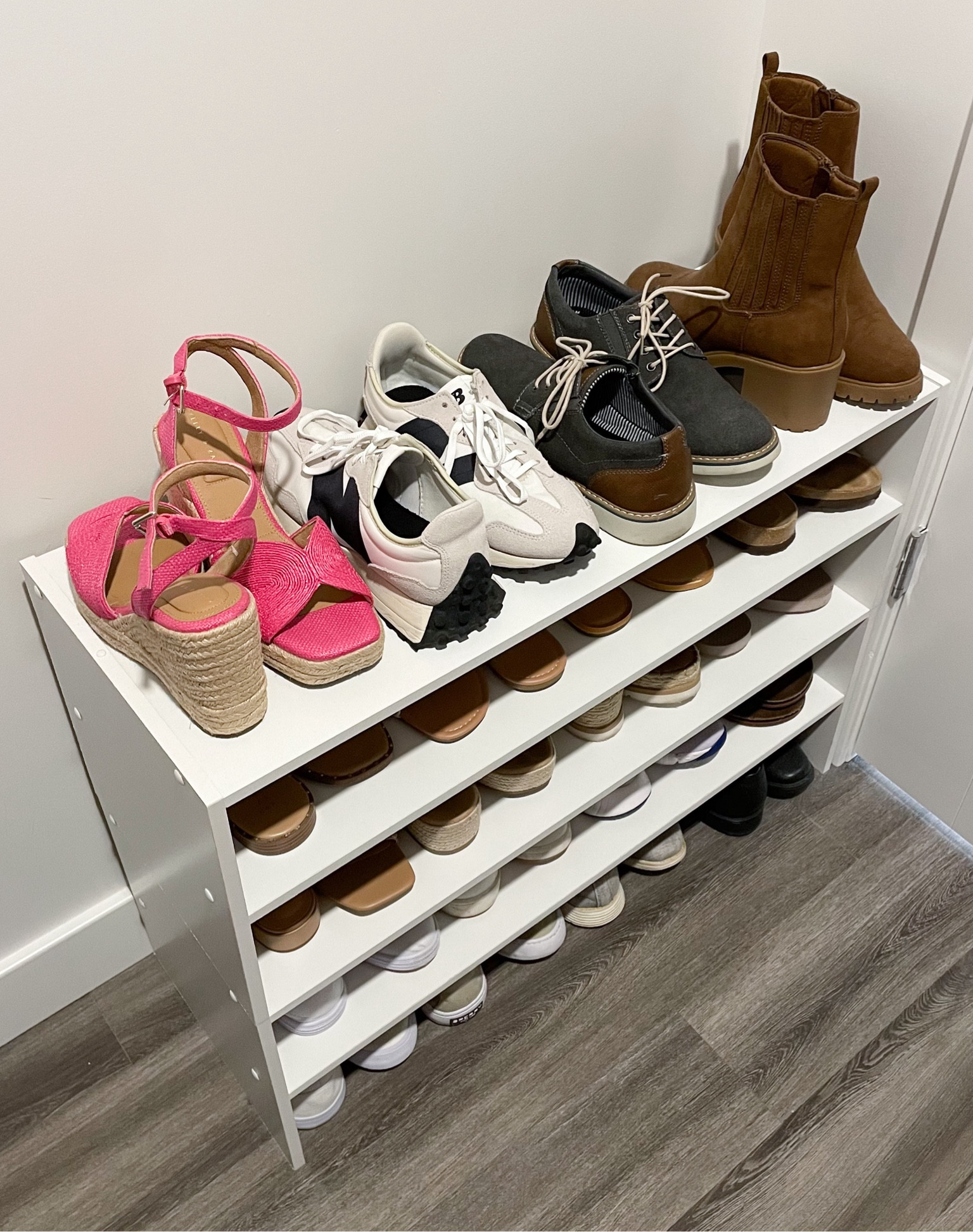 Shoe rack / Target finds / shoe organizer / stackable shoe organization / closet organization

#LTKHome