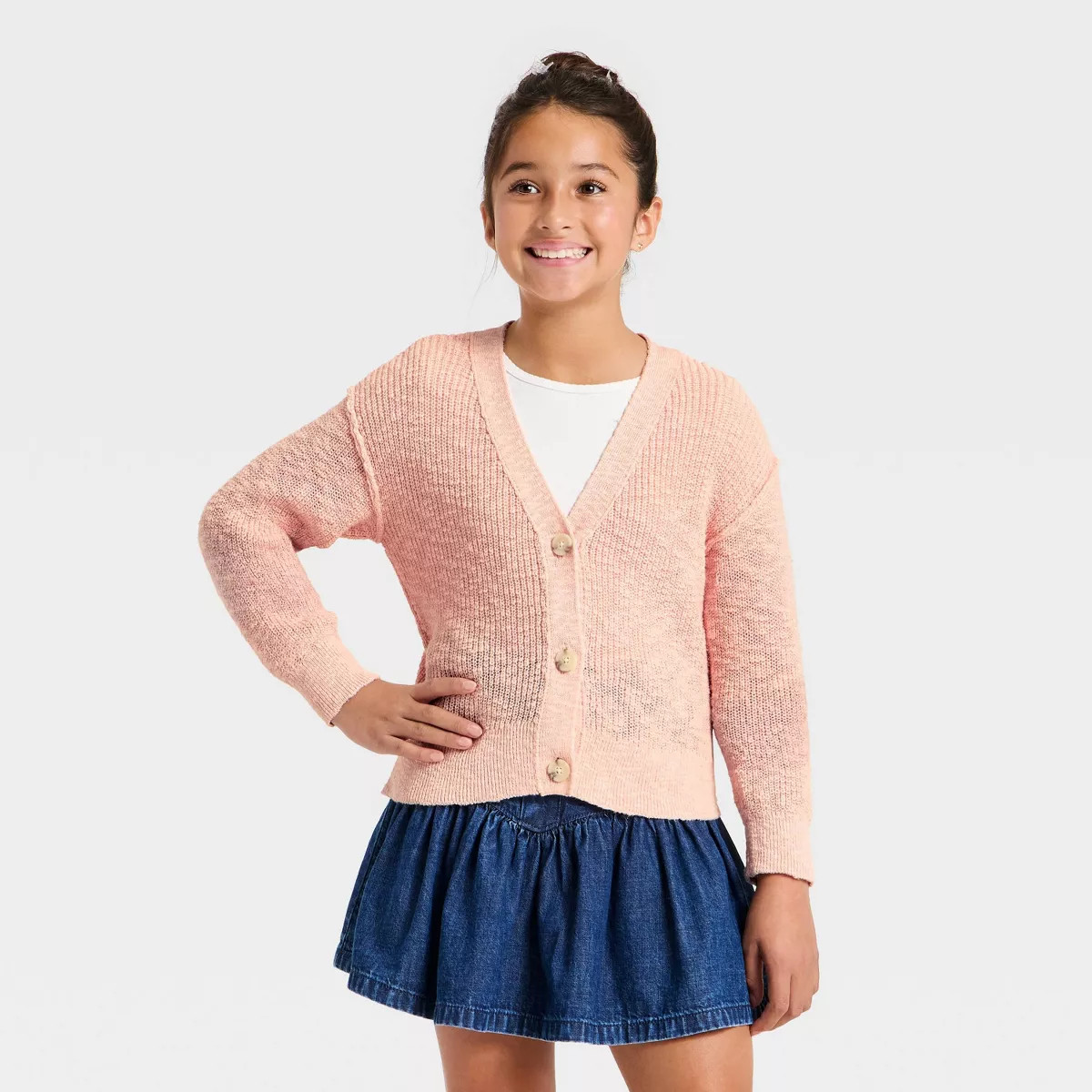Girls' Button-Down Cardigan Sweater - Cat & Jack™ | Target
