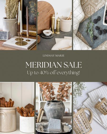 Up to 40% off everything at Meridian!! So many organic, handmade, collected goods from around the world!



#LTKhome #LTKsalealert